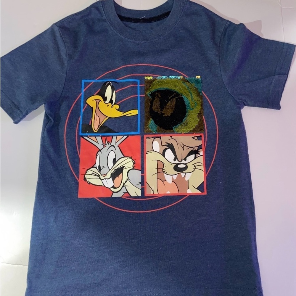 Looney Tunes. Kids Blue Graphic T-Shirt